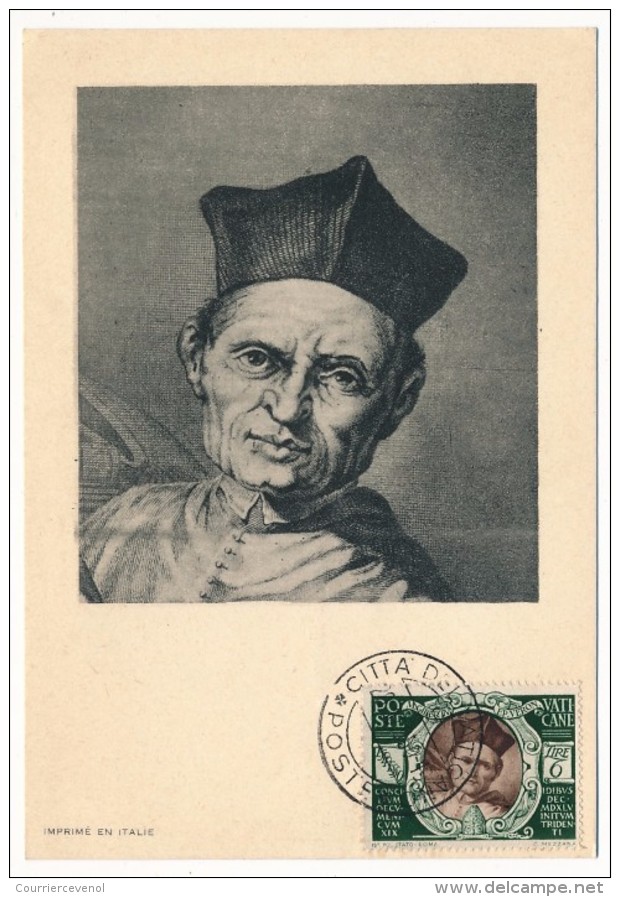 VATICAN - Série Commémorative Du Concile De Trente - MATHIEU GIBERTI - 1950 - Maximum Cards