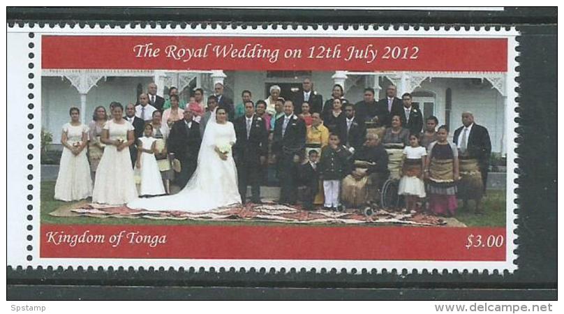 Tonga 2012 Crown Prince Royal Wedding $3 Single MNH - Tonga (1970-...)