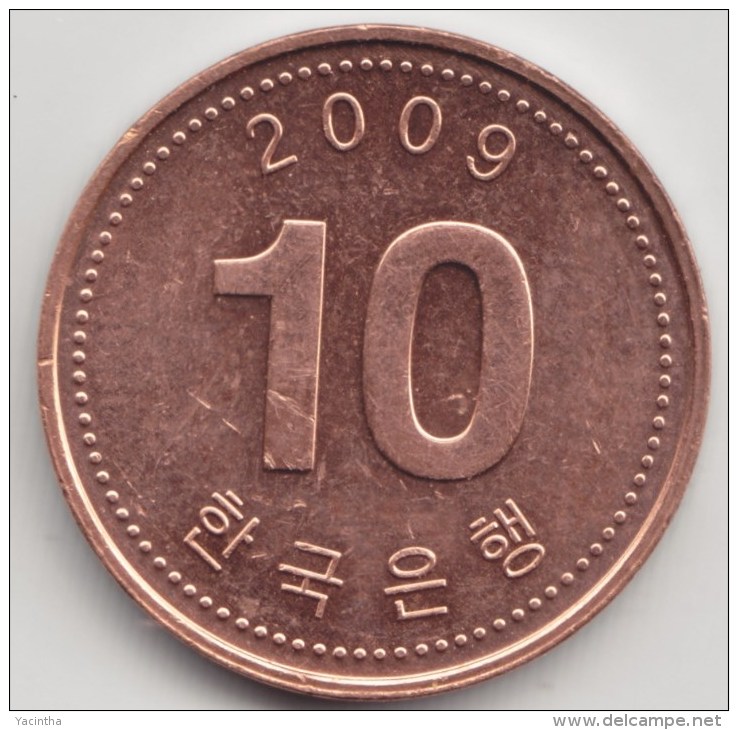 @Y@    Zuid Korea  10 Won   2009          (3907) - Corée Du Sud