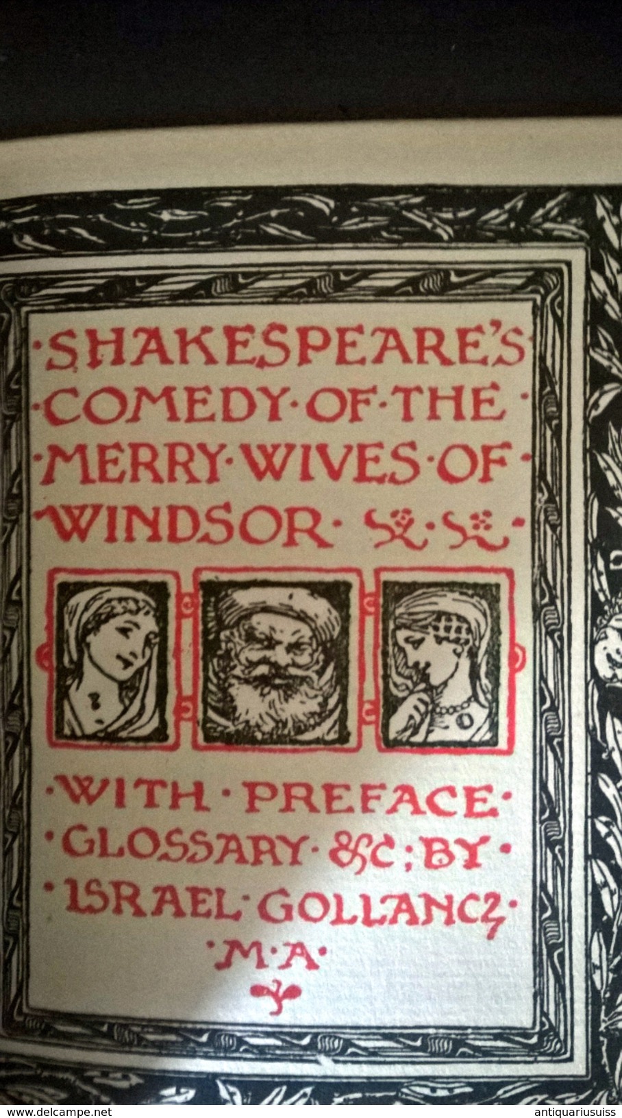1919 - Shakespeare's - THE MERRYWIVES OF WINDSOR - Non Sans Droict - Ensayos Y Discursos