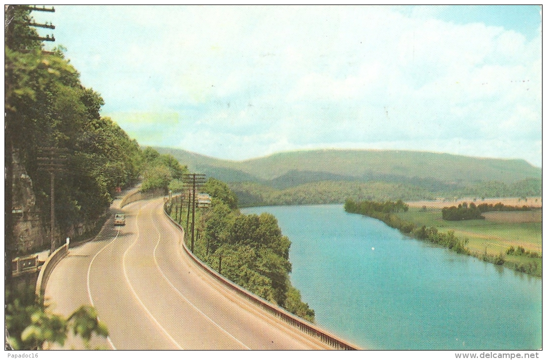 USA - TN - Chattanooga : Highway Up Lookout Mountain - Color Photo By Walter Cline (circ. 1963) - Chattanooga