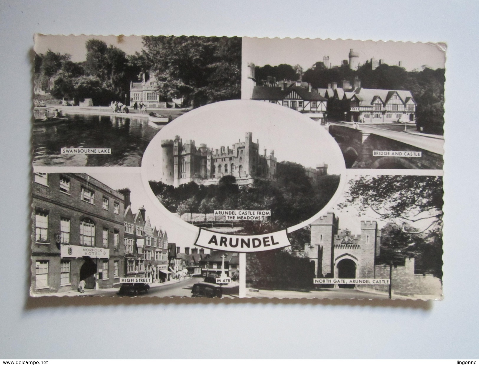 ARUNDEL Castle The Castle And River The River Arun At Arundell Swanbourne Lake - Arundel