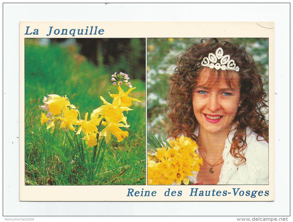 Hautes Vosges - 88 - Reine Femme Jolie Sourire Fete Des Jonquilles , Fleur La Jonquille - Other & Unclassified
