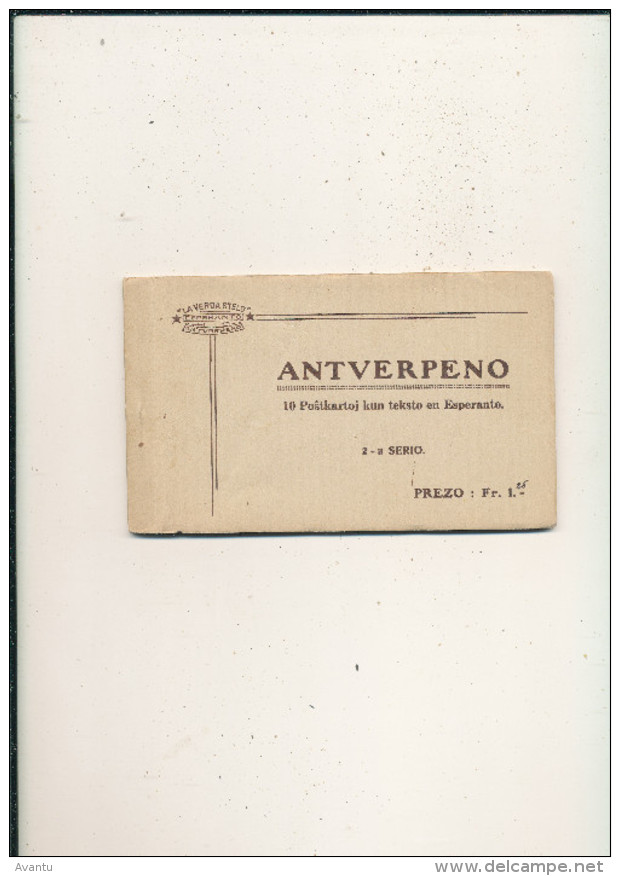 ANTWERPEN/ BOEKJE / CARNET / 10 KAARTEN IN ESPERANTO TAAL - Antwerpen