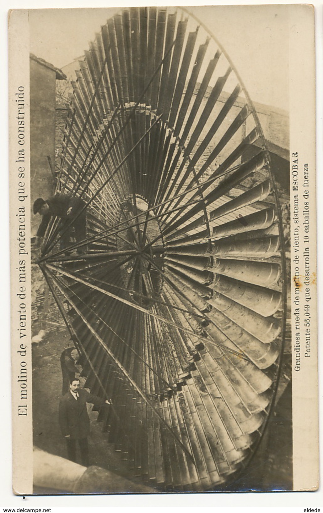 Foto Real Alberto Escobar Talleres De Molinos De Viento Windmill Moulin à Vent Eolienne - Madrid