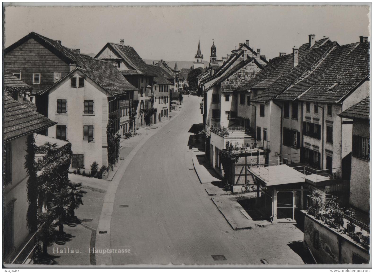 Hallau - Hauptstrasse - Photo: Hugo Kopp No. 5022 - Hallau