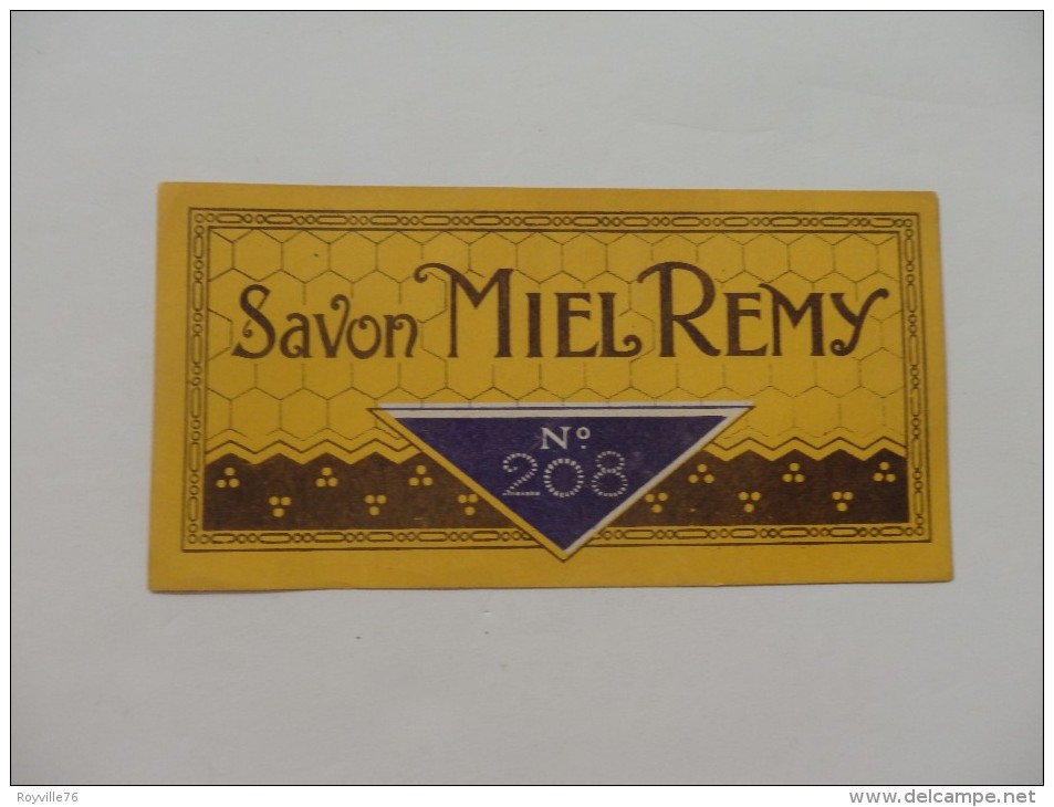 Etiquette De Savon Miel Remy N°208. - Etiketten