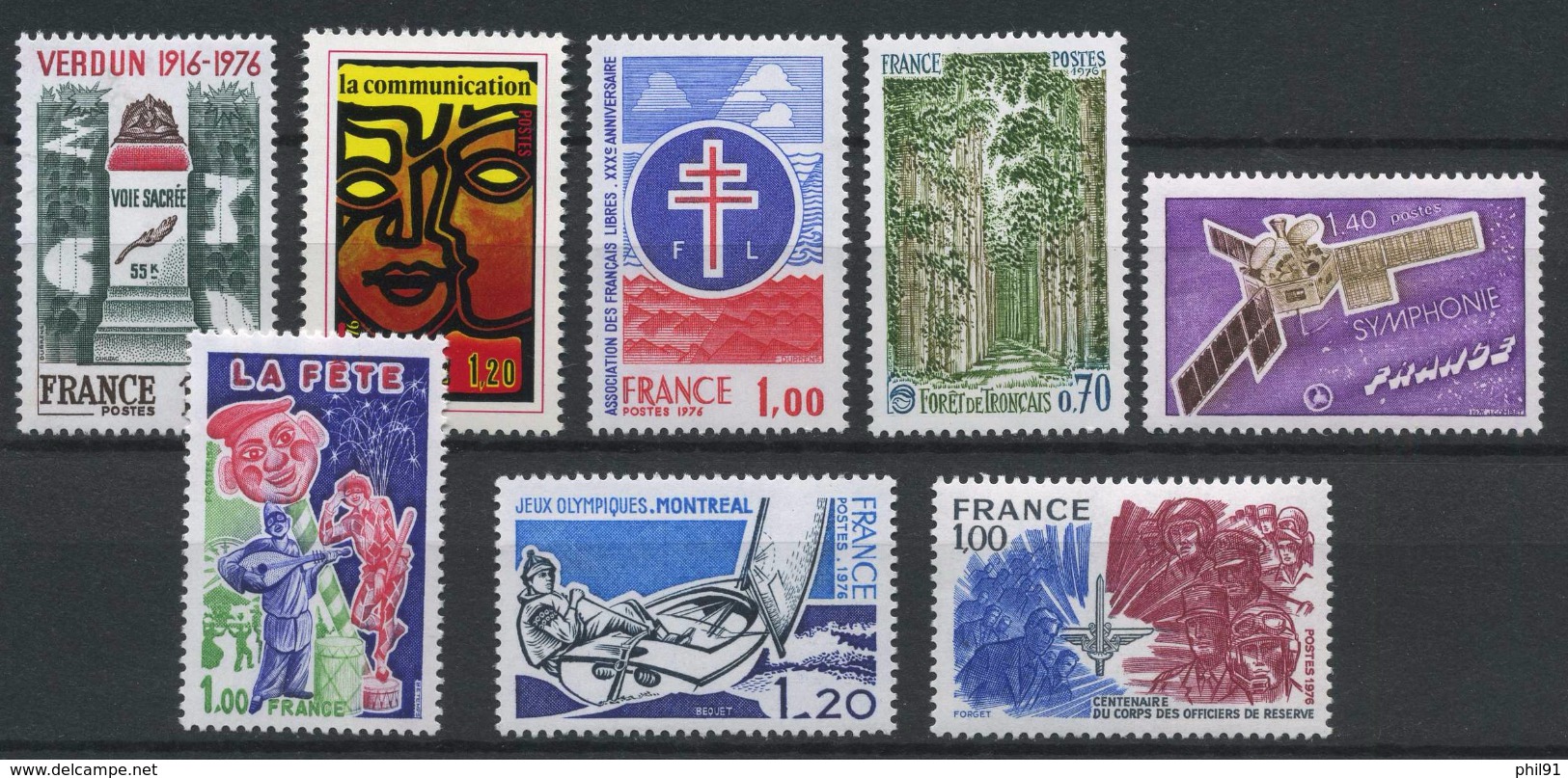 FRANCE      N° Y&T  1883  à  1890  ** - Unused Stamps