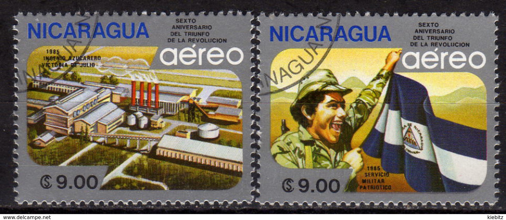 NICARAGUA 1985 - MiNr: 2597-2598 Komplett  Used - Nicaragua