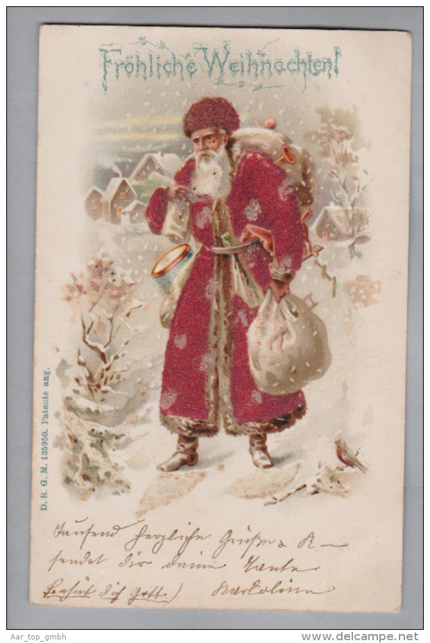 AK Motiv Samiklaus St.Klaus Weihnachten Litho D.R.G.M. #135950 - Nikolaus