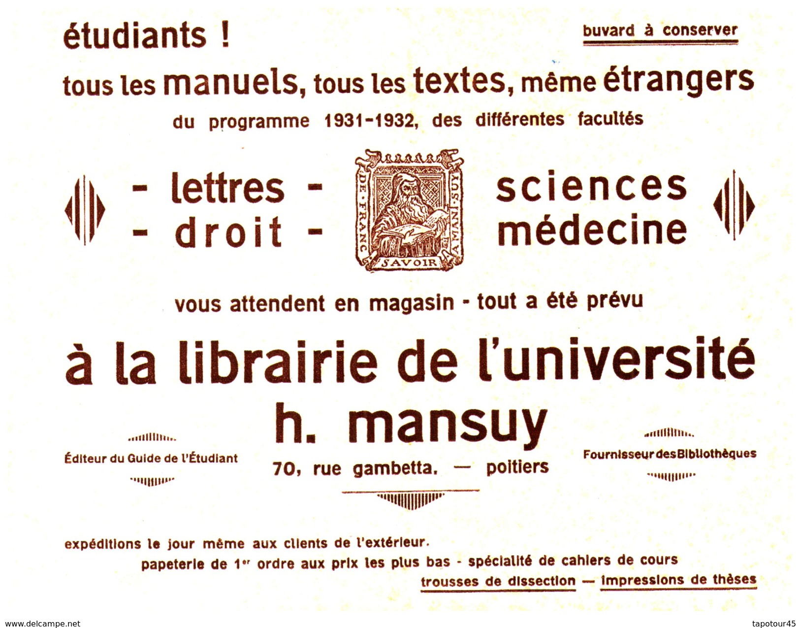 Pa L MBuvard Librairie H Mansuy   (N= 1) - Papeterie