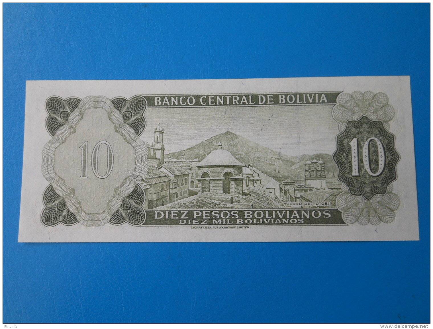 Bolivie Bolivia 10 Pesos Bolivianos 1962 P154a UNC - Bolivien