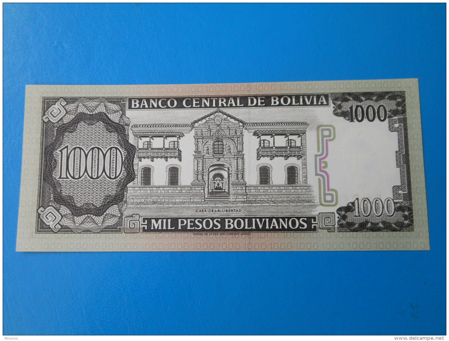 Bolivie Bolivia 1000 Pesos Bolivianos 1982 P167a UNC - Bolivië