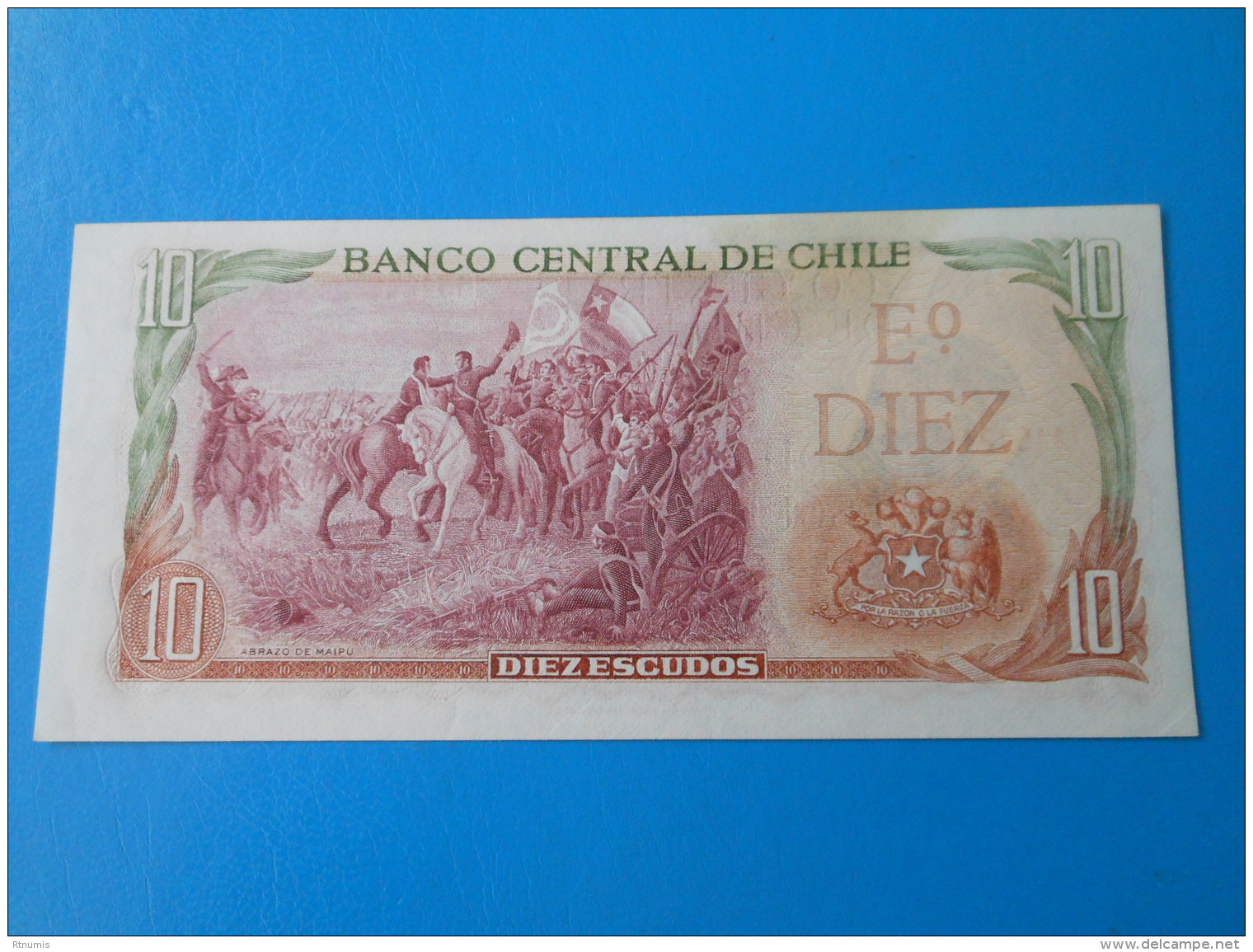 Chili Chile 10 Escudos 1970 P142 AUNC - Cile