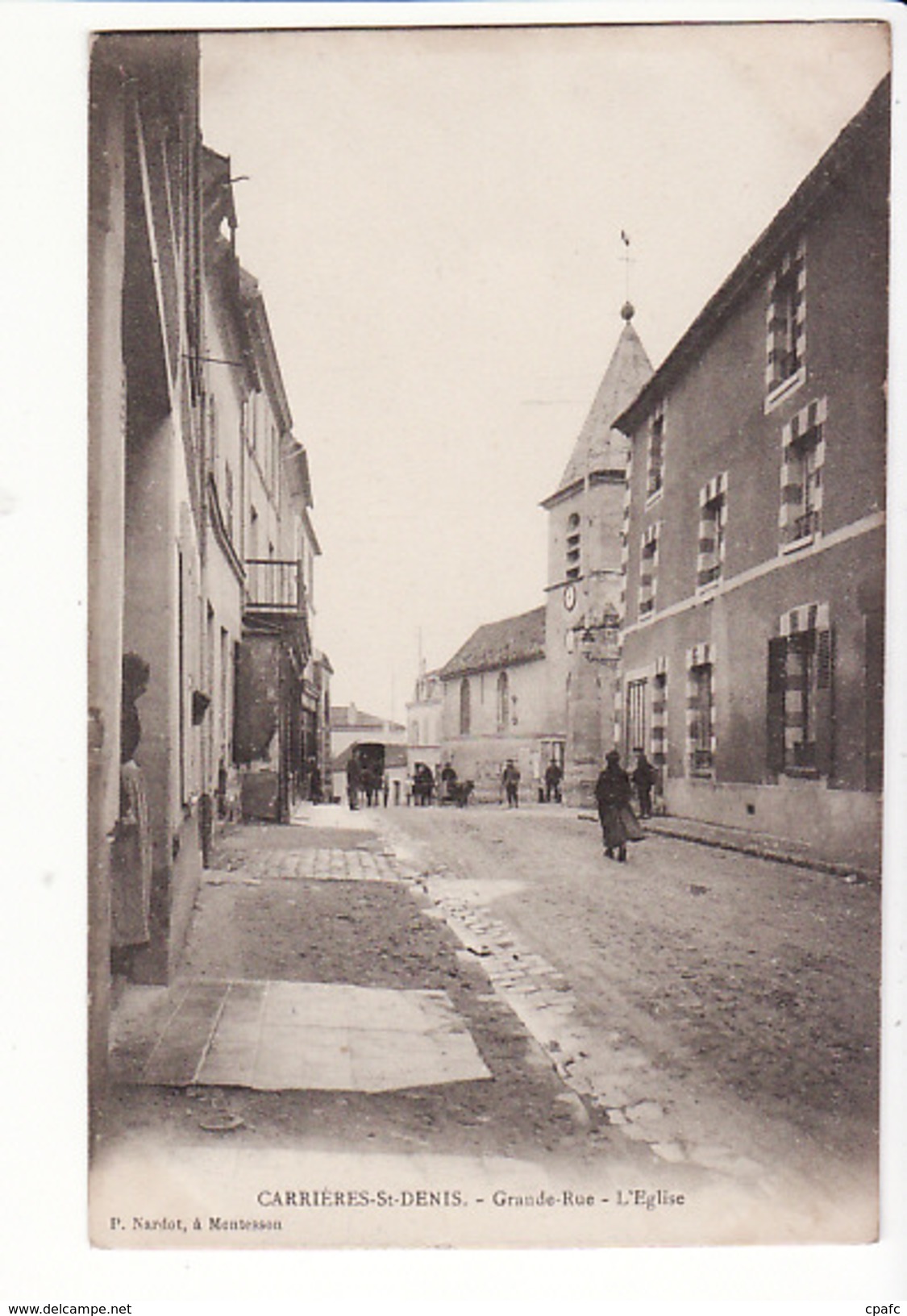 Carrières-Saint-Denis (Sur Seine) : Grande Rue, L'Eglise / Edition Nardot - Carrières-sur-Seine