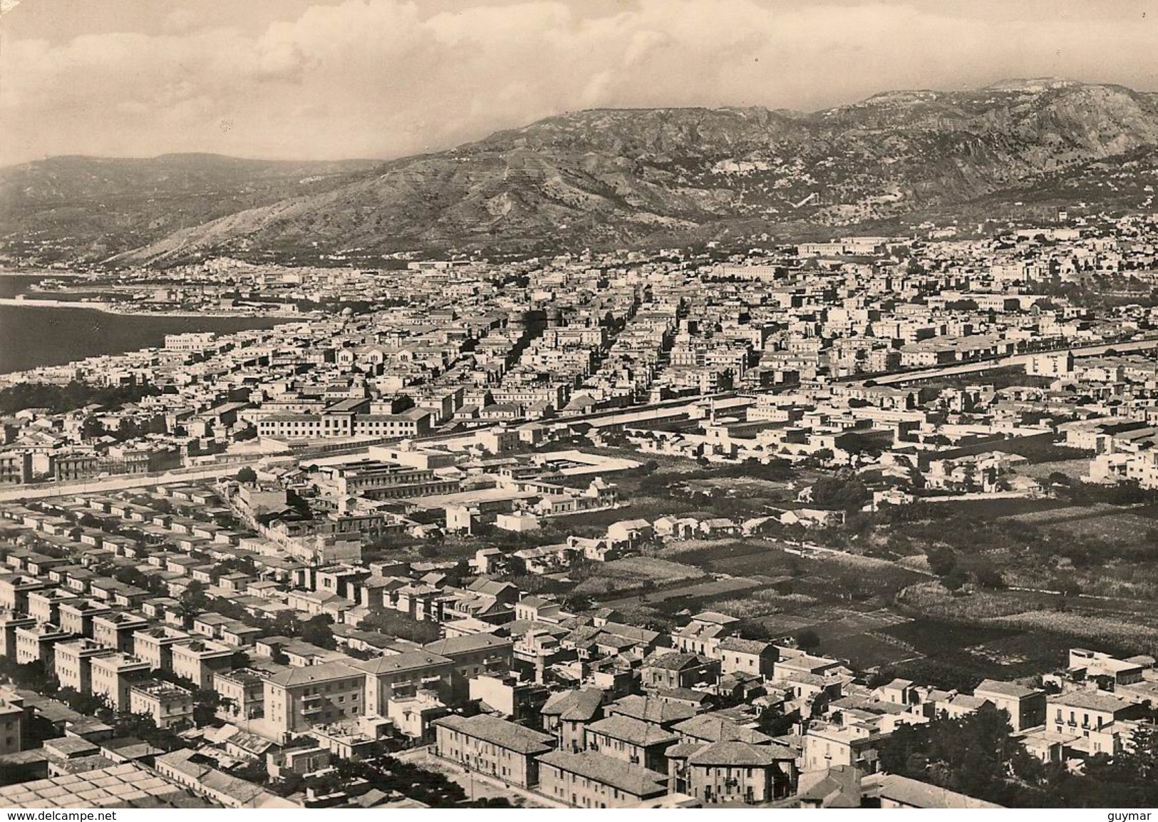 REGGIO CALABRIA - PANORAMA AEREO - B/N -  XR04844 - Reggio Calabria