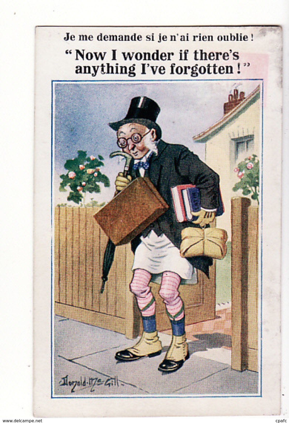 "Je Me Demande Si Je N'ai Rien Oublié" Illustré Par Donald Mc Gill / Florence House, Barnes N°4153 - Mc Gill, Donald