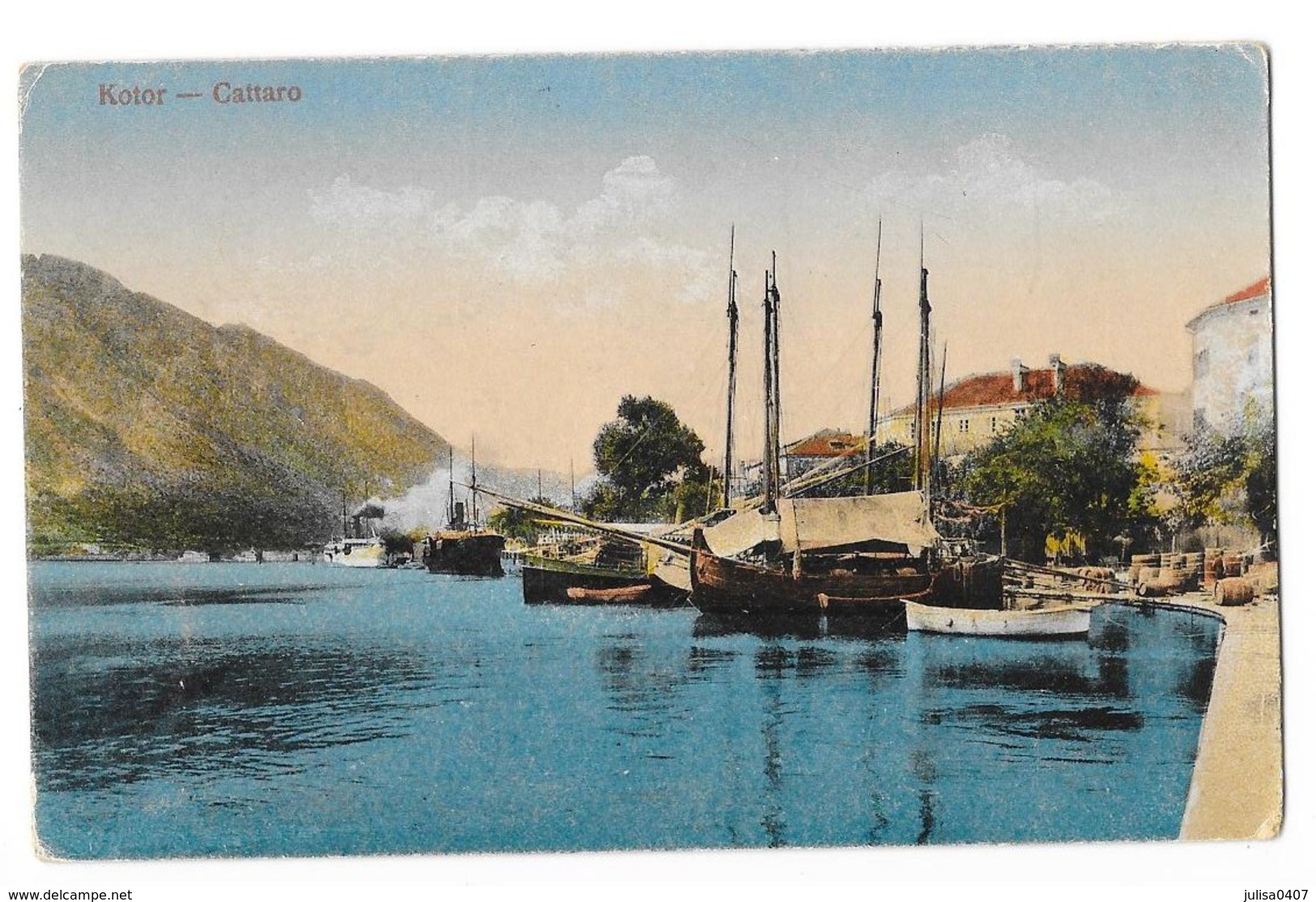 KOTOR CATTARO (Montenegro) Vue Du Port Bateaux - Montenegro