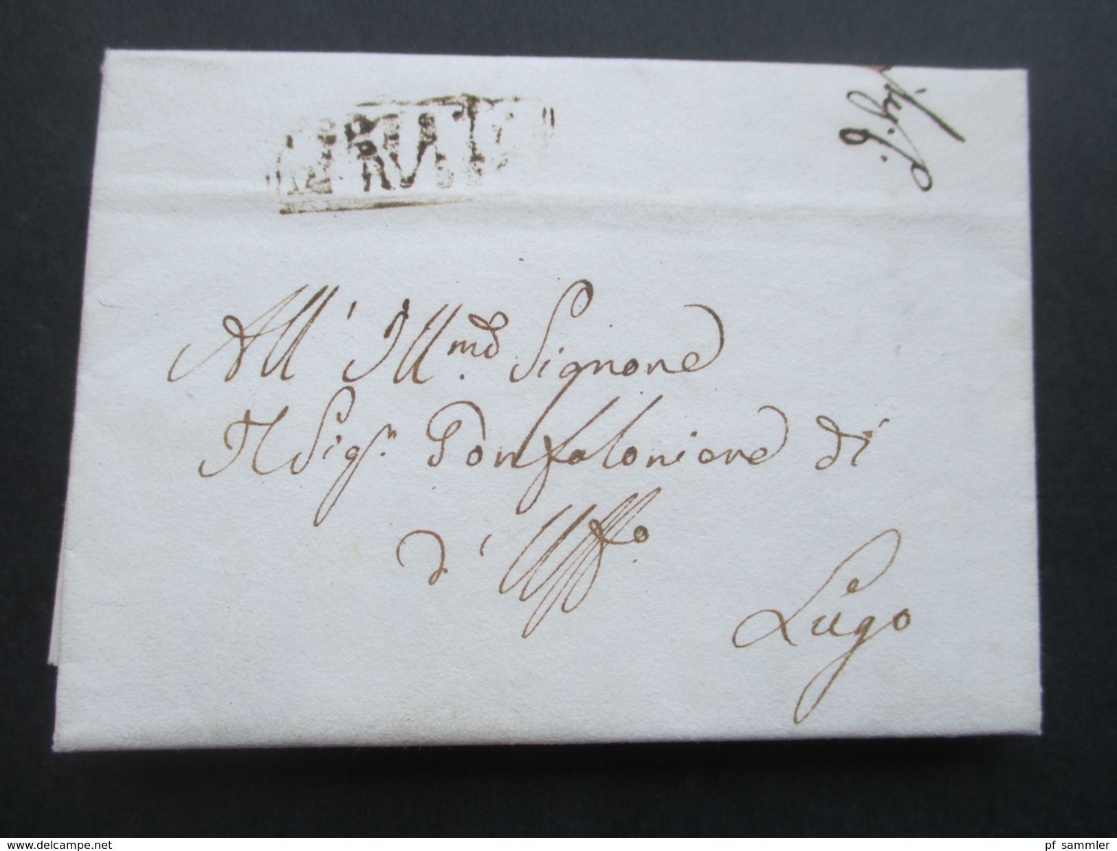 Italien Vorphila 1817 Brief Nach Lugo. Interessanter Inhalt?! Stempel?? Guter Zustand! - 1. ...-1850 Prefilatelia