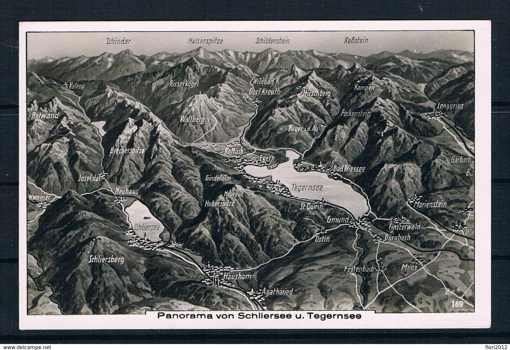 (2217) AK Panorama Von Schliersee Und Tegernsee - Schliersee