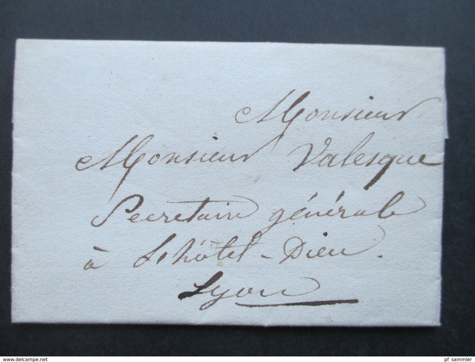 Frankreich Vorphila / Prephila 1830 Brief Nach Lyon Sehr Interressanter Brief / Inhalt!! - 1801-1848: Vorläufer XIX