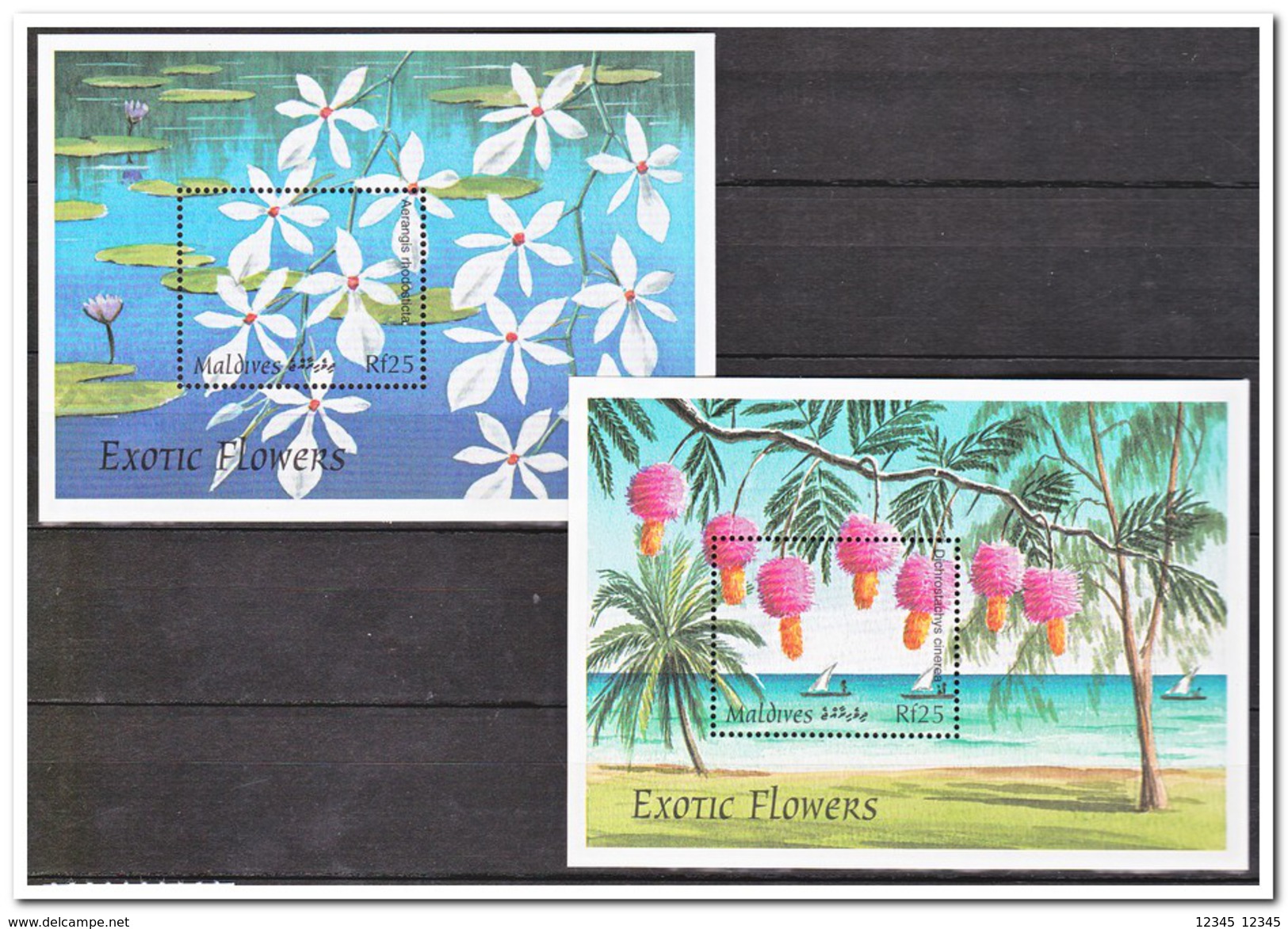 Maldiven 1997, Postfris MNH, Flowers, Trees - Maldiven (1965-...)