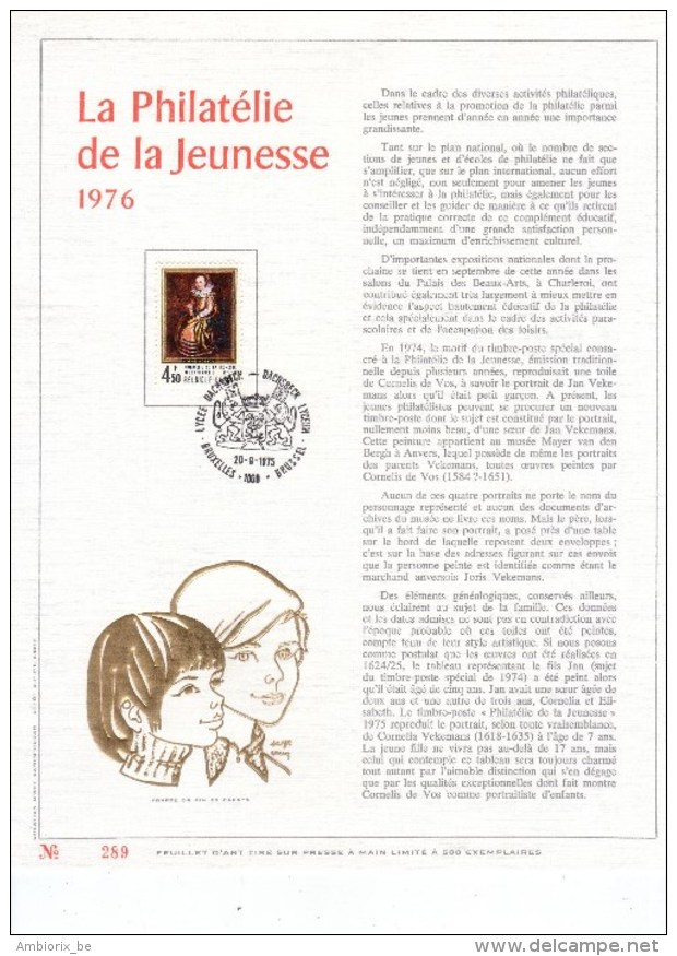 Carte Max Gold - Feuillet Or - 1779 - Philatelie De La Jeunesse - 1971-1980