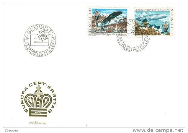 LIECHTENSTEIN 1979 EUROPA CEPT FDC - 1979