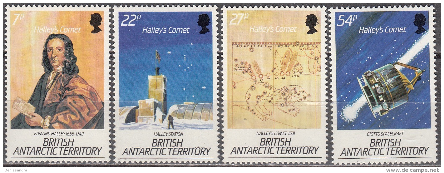 British Antarctic Territory 1986 Michel 132 - 135 Neuf ** Cote (2005) 10.40 Euro Passage De La Comète D'Halley - Neufs