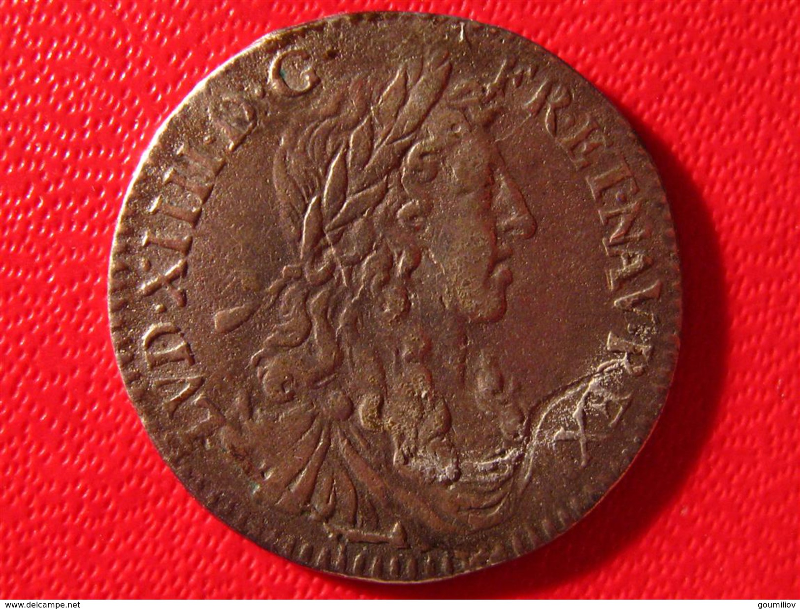1/12 Ecu Louis XIV 1664 & Aix 3393 - 1643-1715 Louis XIV The Great