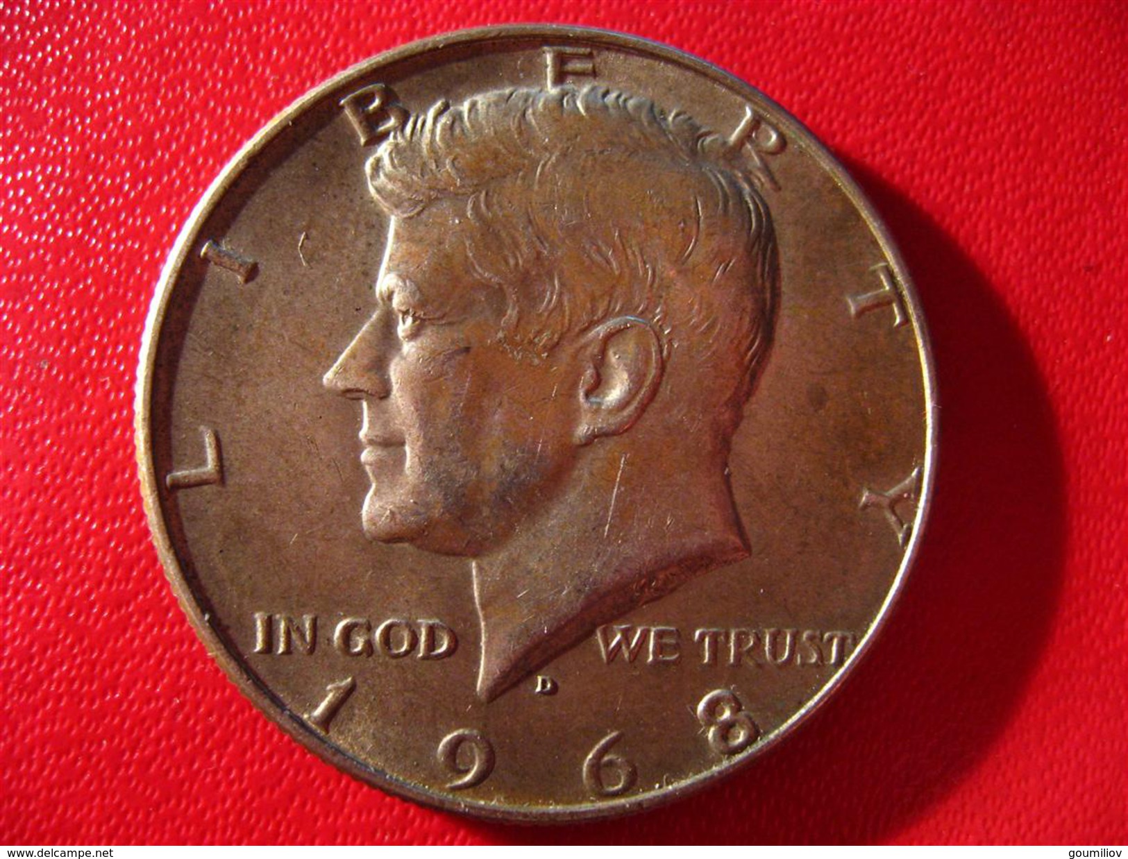 Etats-Unis - USA - Half Dollar Kennedy 1968-D 3470 - 1964-…: Kennedy
