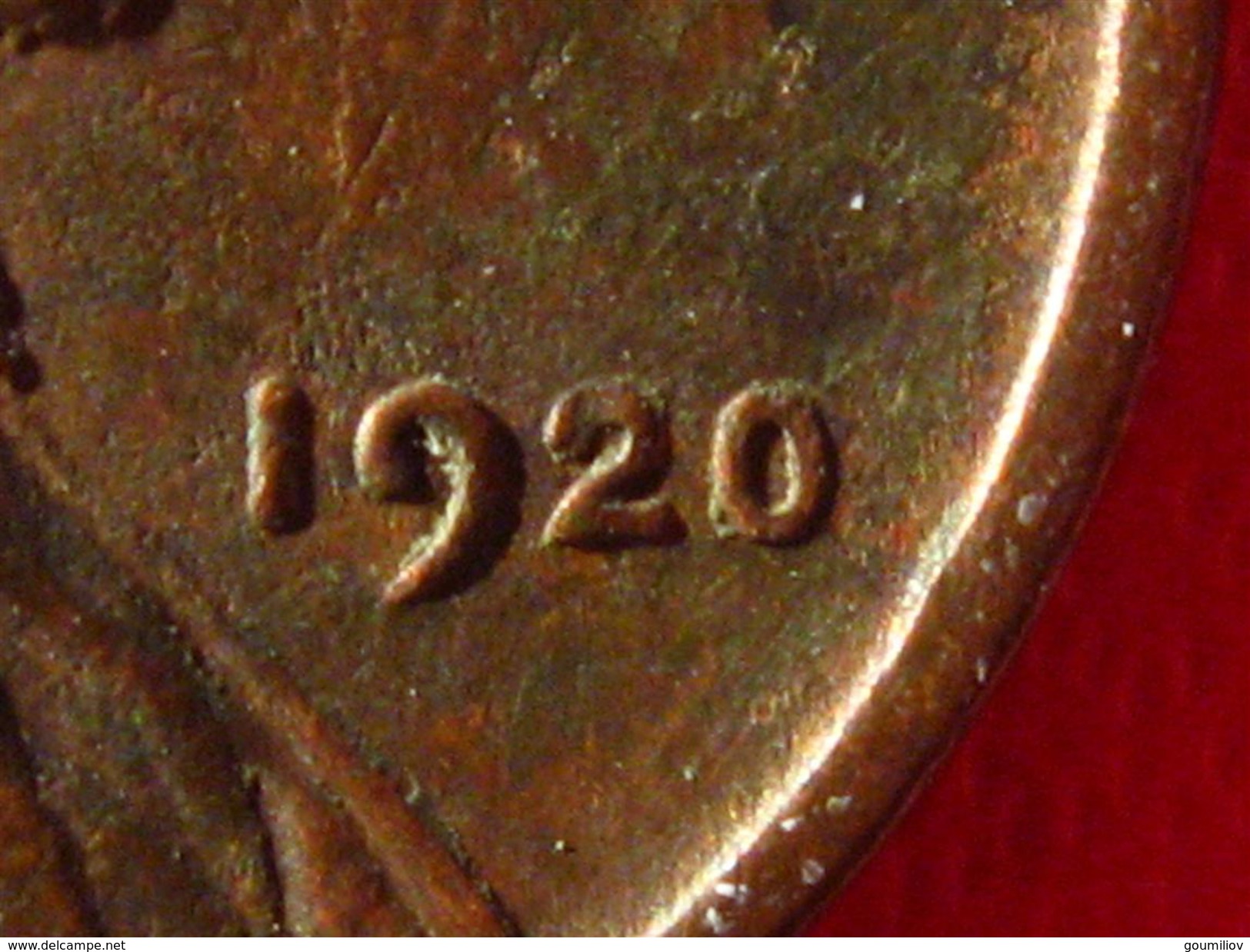 Etats-Unis - USA - One Cent Lincoln 1920 3524 - 1909-1958: Lincoln, Wheat Ears Reverse