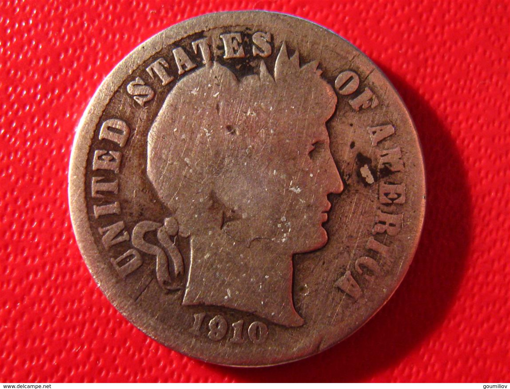 Etats-Unis - USA - One Dime 1910 3476 - 1892-1916: Barber