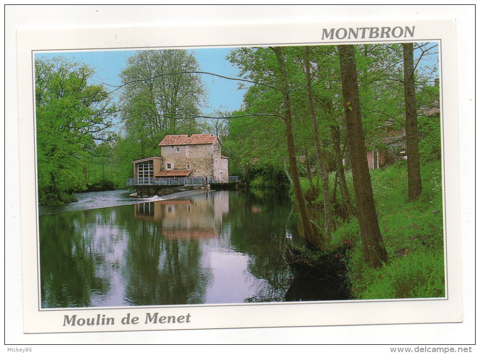 MONTBRON (Charente) --Moulin (à Eau) De Menet Sur La Tardoire, Cpm N°44 éd Artaud - Moulins à Eau