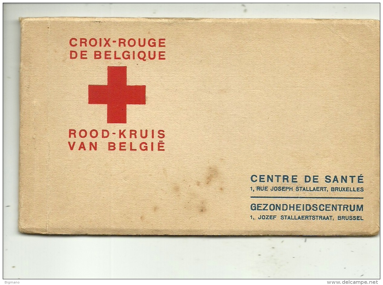 Bruxelles Croix Rouge De Belgique ( Carnet De 5 Cartes : Complet ) - Salute, Ospedali