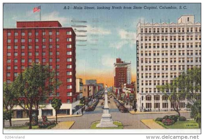 Etats Unis -  South Carolina - Columbia - Main Street , Looking North From State Capitol  : Achat Immédiat - Columbia