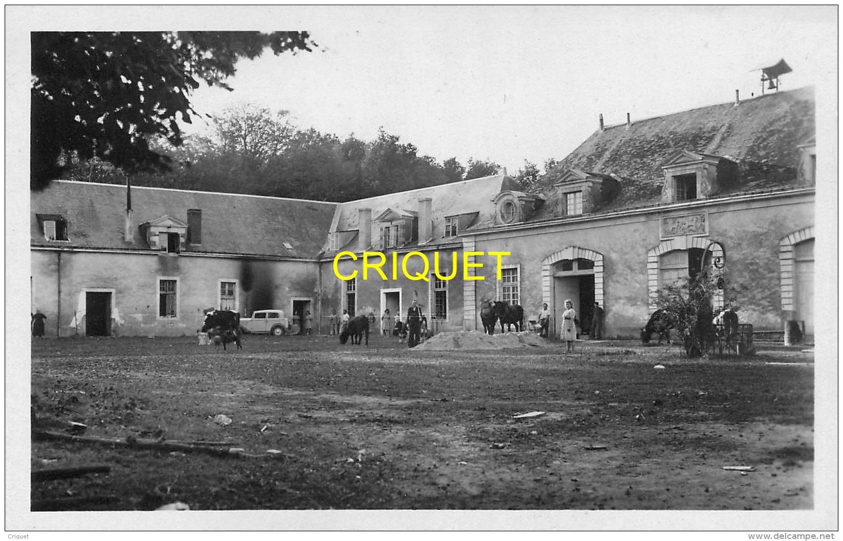 44 Carquefou, Centre Hospitalier Régional De Nantes, Les Dépendances Et La Ferme, Animée, Chevaux,... Carte Pas Courante - Carquefou