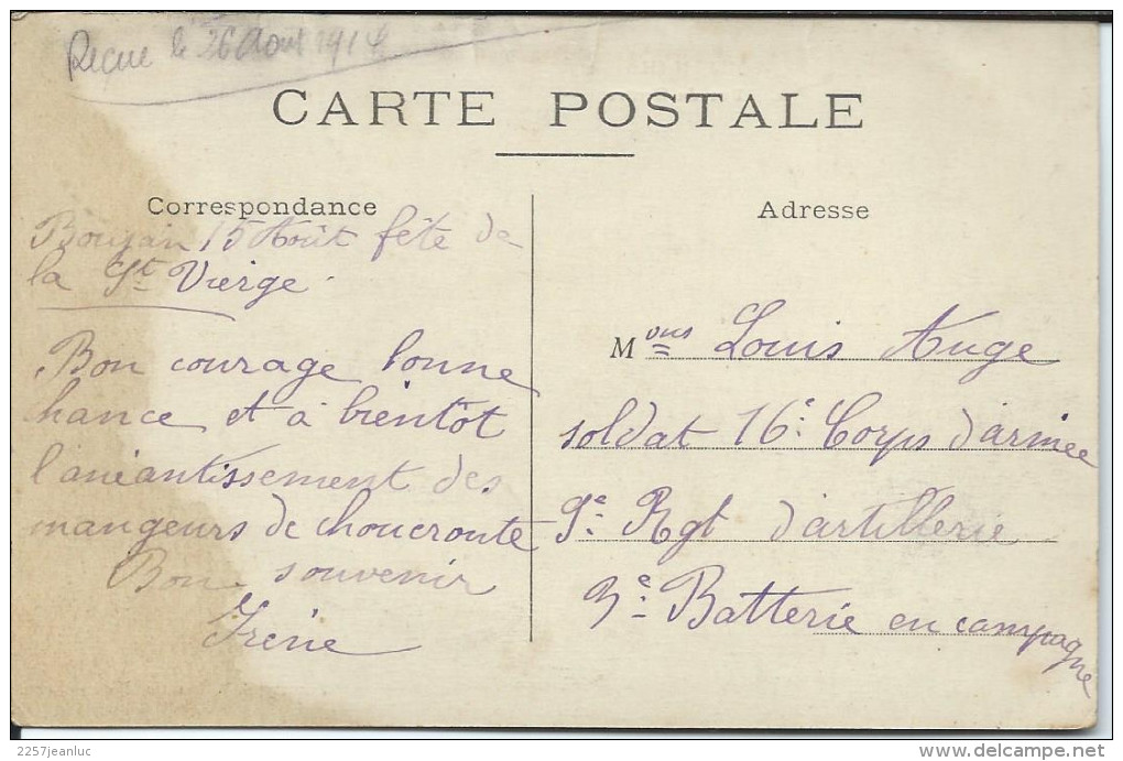 CP - 34 - Boujan - Rue Du Centre 1914 +++ - Autres & Non Classés