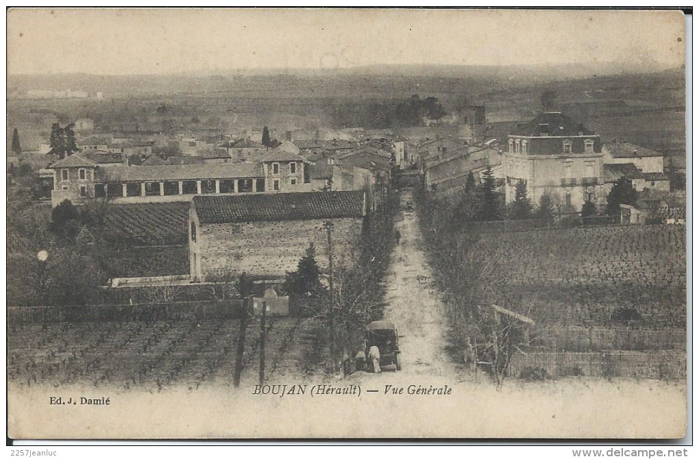 CP - 34 - Boujan -   Vue Générale 1914 - Autres & Non Classés