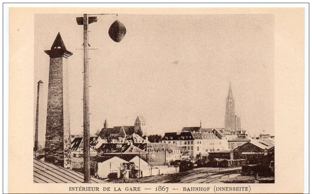 STRASBOURG -  INTERIEUR DE LA GARE - 1867 -  Le Strasbourg Disparu - Maison D´Art Alsacienne - Strasbourg