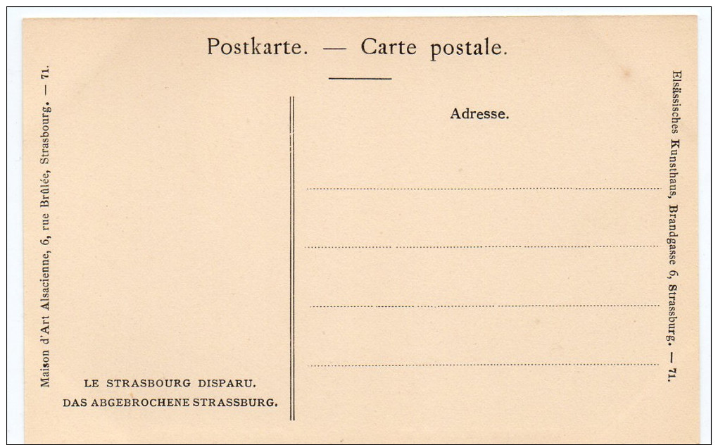 STRASBOURG -  INTERIEUR DE LA GARE - 1867 -  Le Strasbourg Disparu - Maison D´Art Alsacienne - Strasbourg