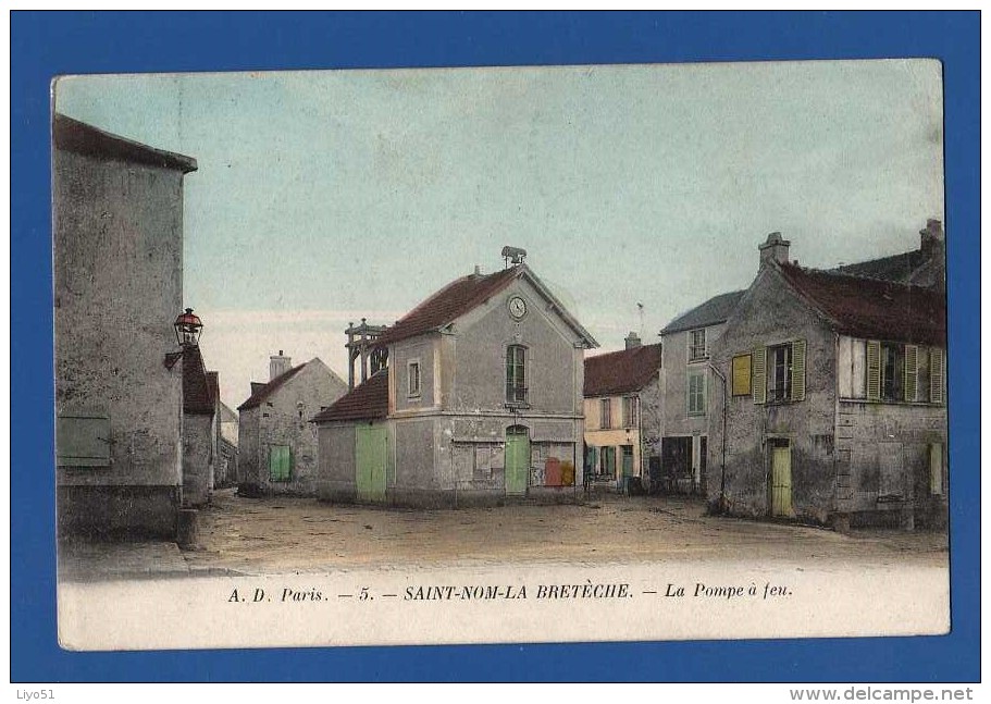 St Nom La Bretèche . Yvelines  . 3 Cpa , La Pompe à Feu , Sous Bois , L´étoile De La Table Des Princes . Défauts 3 Plis - St. Nom La Breteche