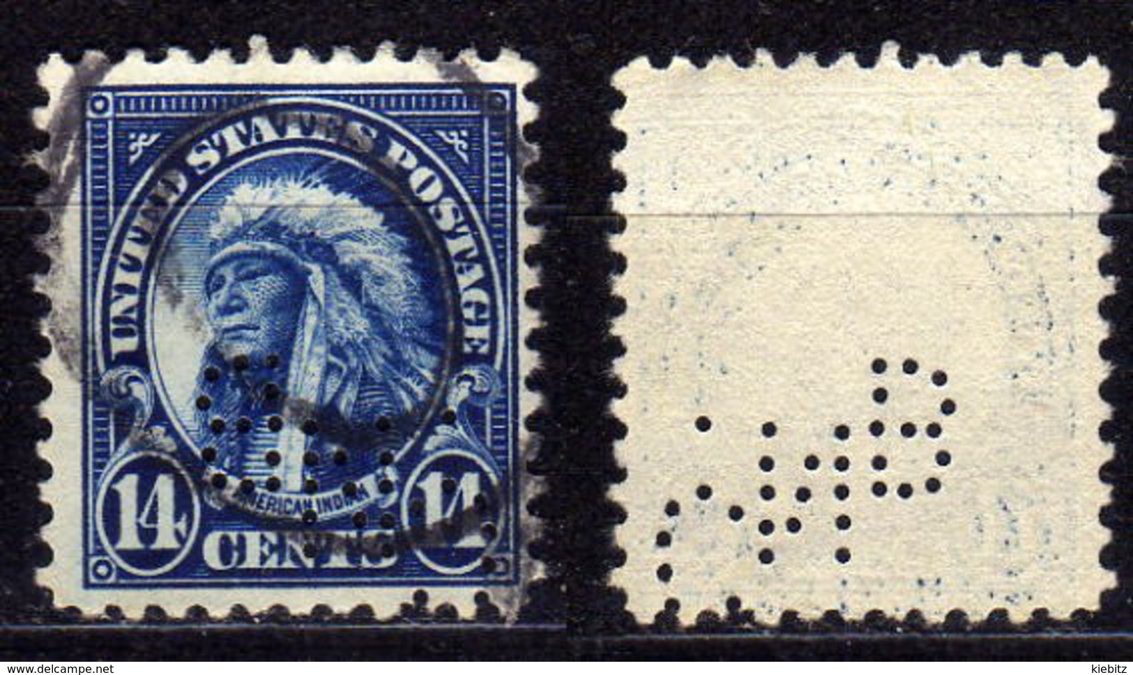 USA1922 - MiNr: 276 Perfin  Used - Zähnungen (Perfins)