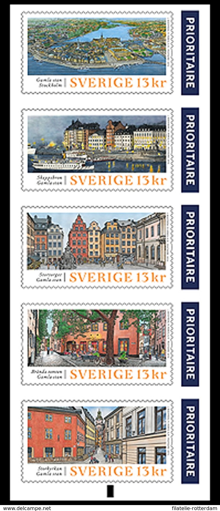 Zweden / Sweden - Postfris / MNH - Complete Set Gamla Stan 2016 - Neufs