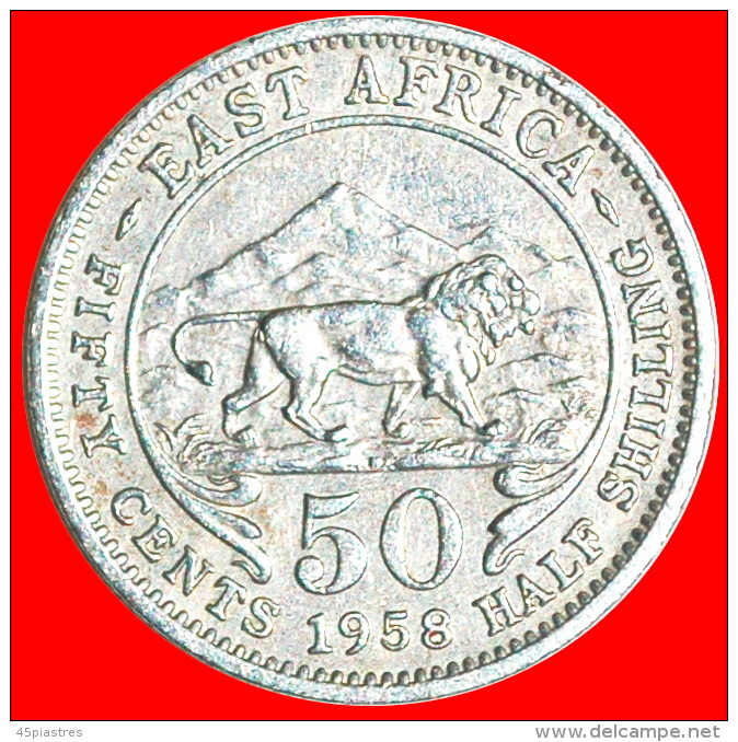 • GREAT BRITAIN: EAST AFRICA ★ 50 CENTS 1958KHN UNCOMMON! LOW START &#9733; NO RESERVE! - Britse Kolonie