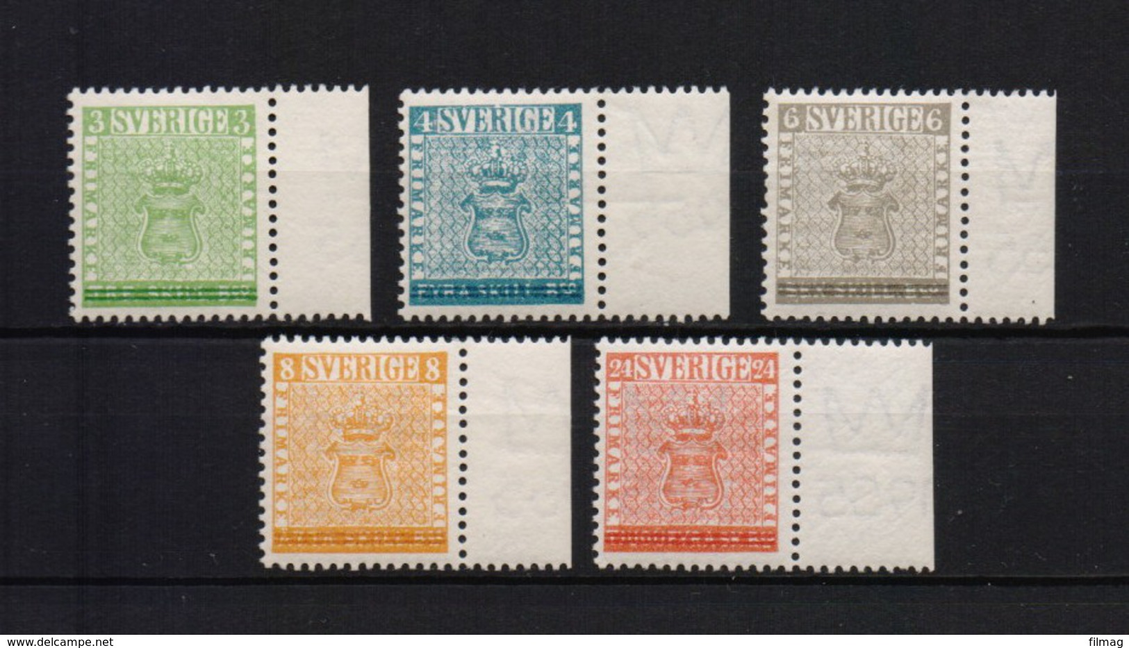 ZWEDEN STOCKHOLMIA YV.399/403 POSTFRIS** 1955 CAT: 20 EURO H 11 A110 - Ungebraucht