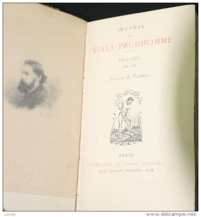 Livre Ancien Poesies De Sully Prudhomme 1865 1866 - 1801-1900