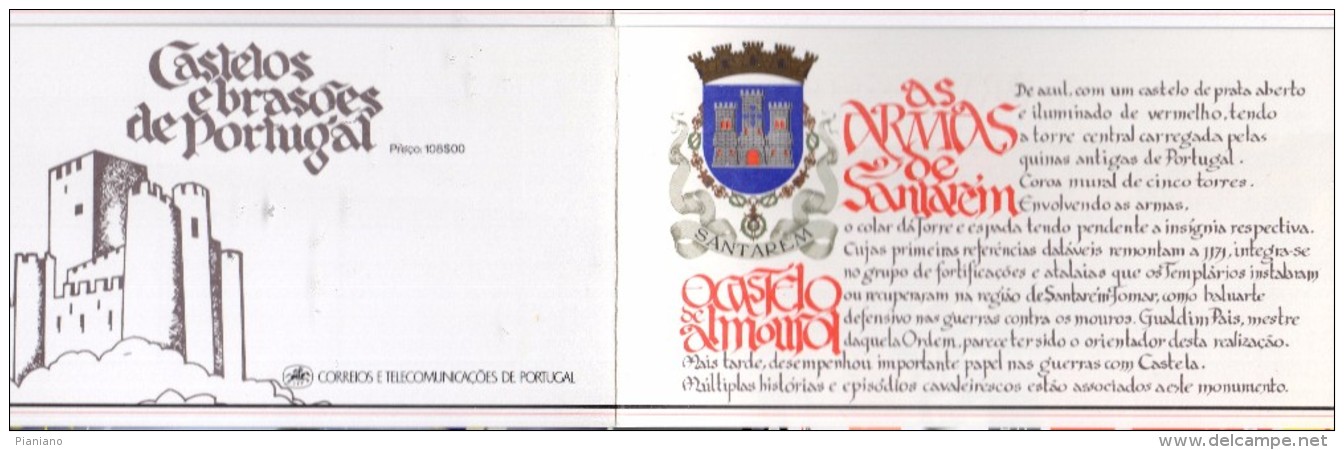 PIA  -  PORTUGAL - 1988  : Castelli Portoghesi E Stemmi - Castello Di Almourol    -  (Yv  C1716) - Markenheftchen
