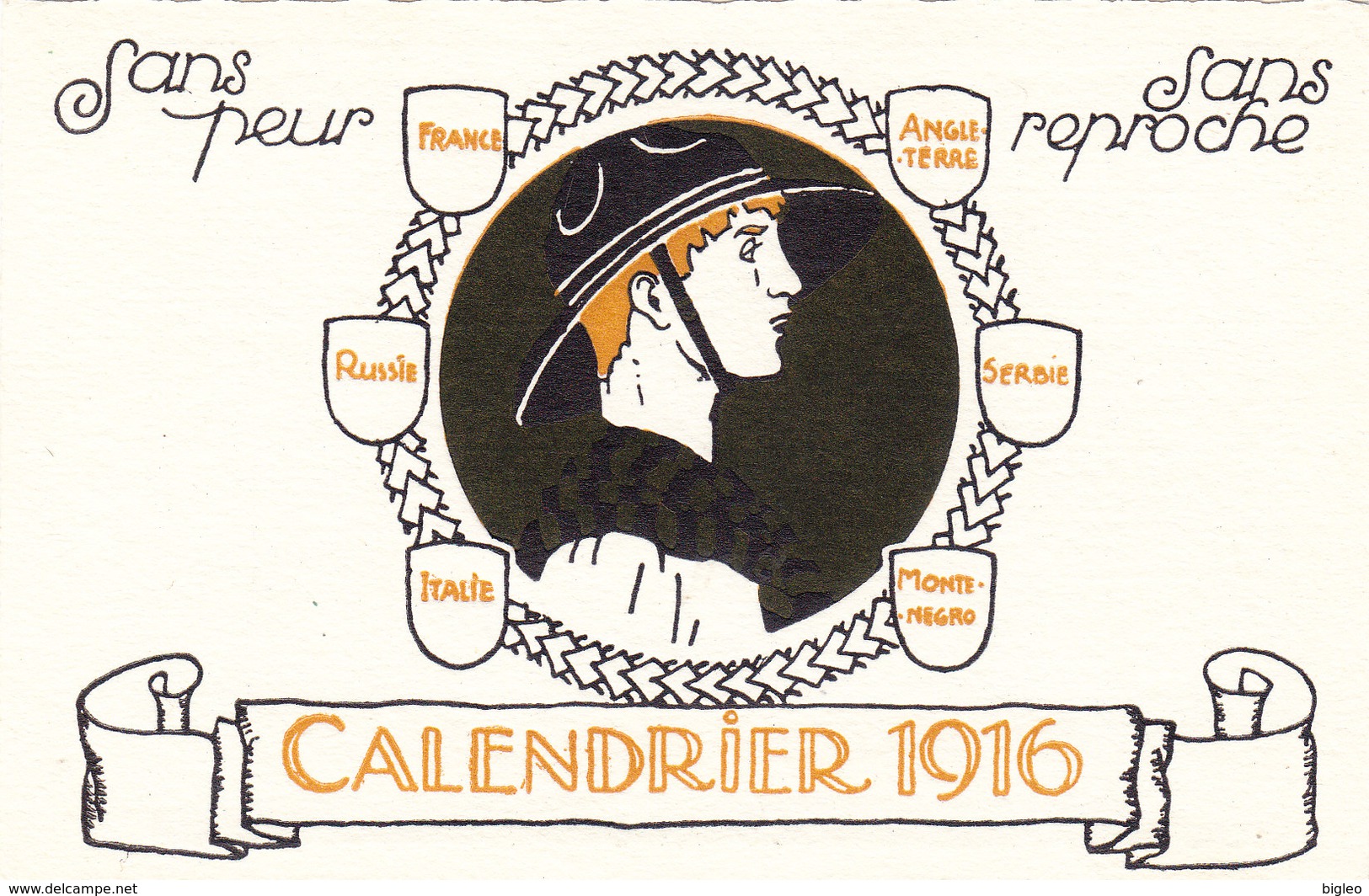 Scout-Calender 1916 - Complete Set Of 12 (13) Cards - See All Scans     (PA-7-120302) - Scouting