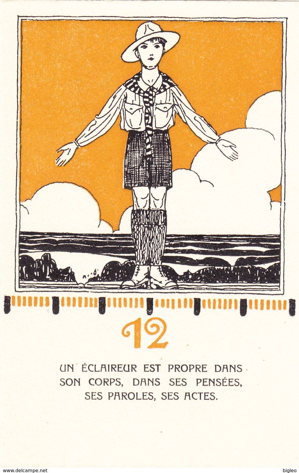 Scout-Calender 1916 - Complete Set Of 12 (13) Cards - See All Scans     (PA-7-120302) - Pfadfinder-Bewegung